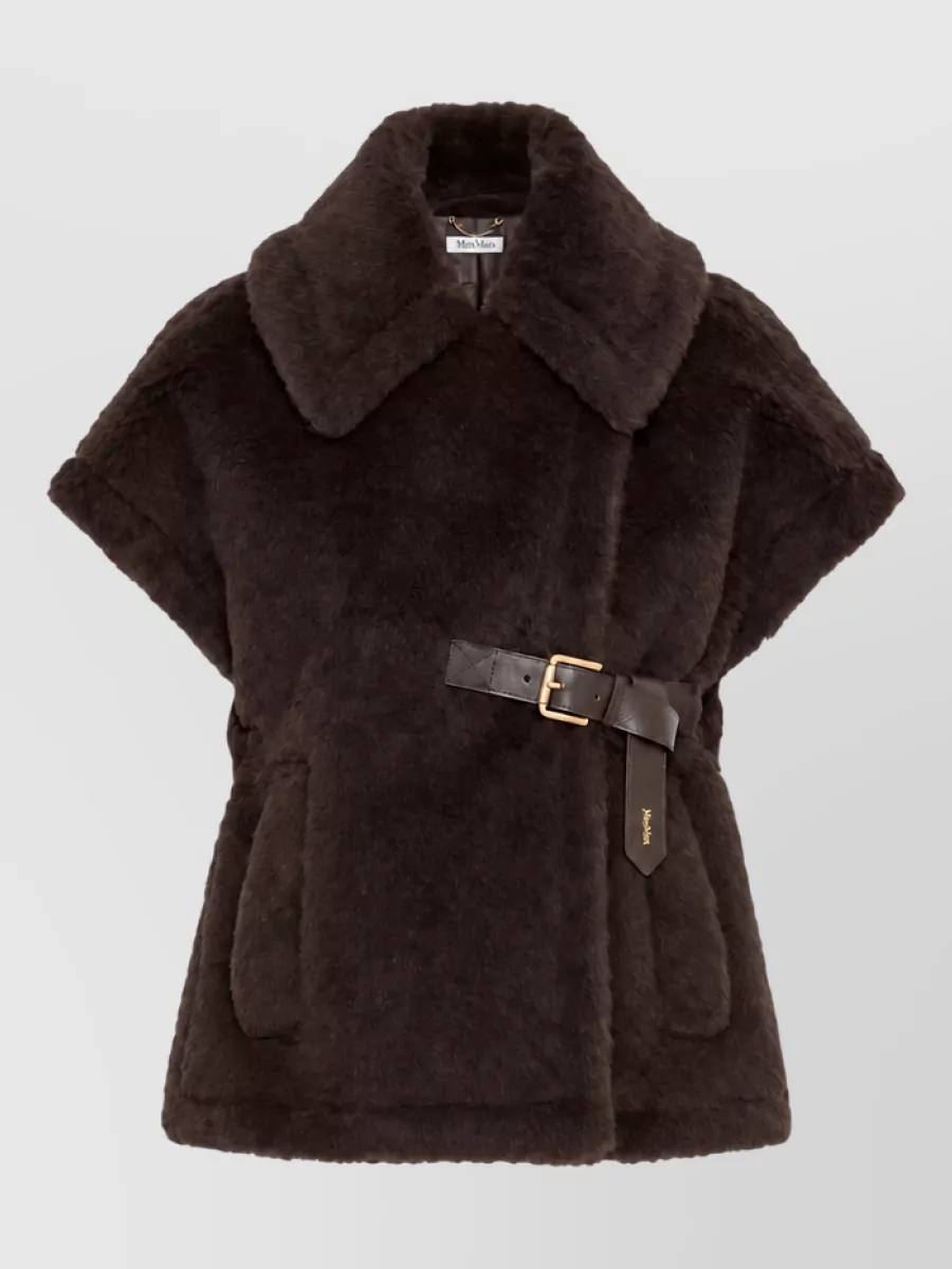 Max Mara silk blend cape