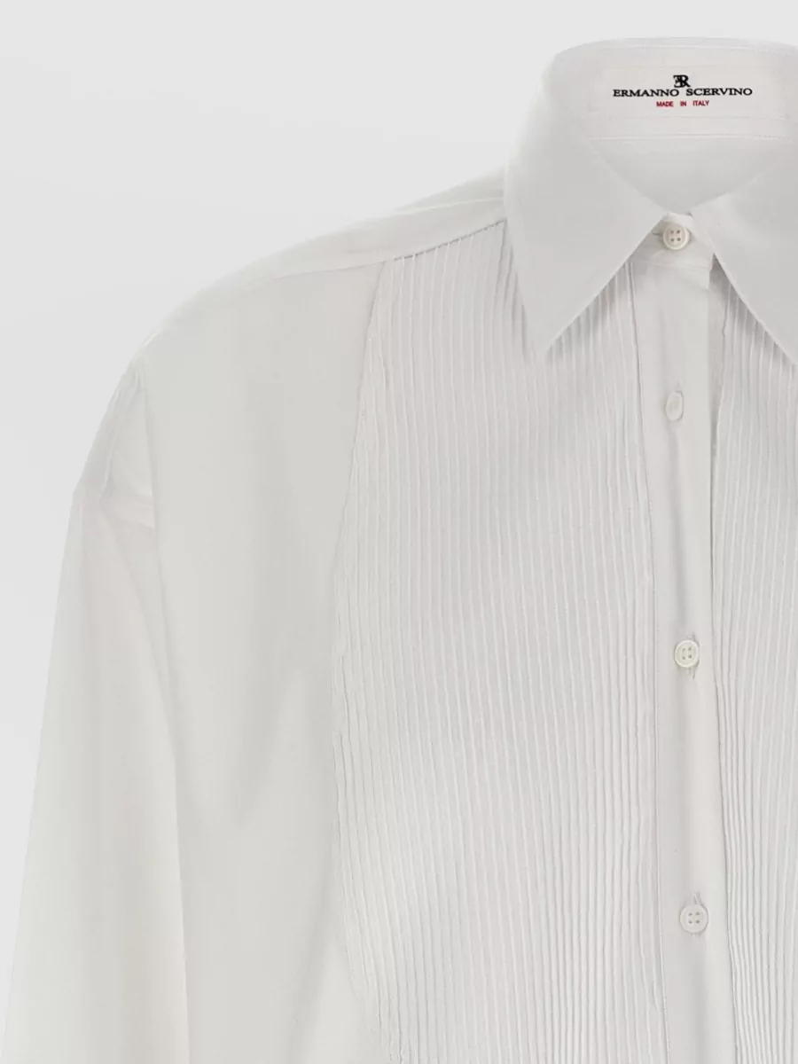 Ermanno Scervino Shirt Plastron Collared Neck Long Sleeves