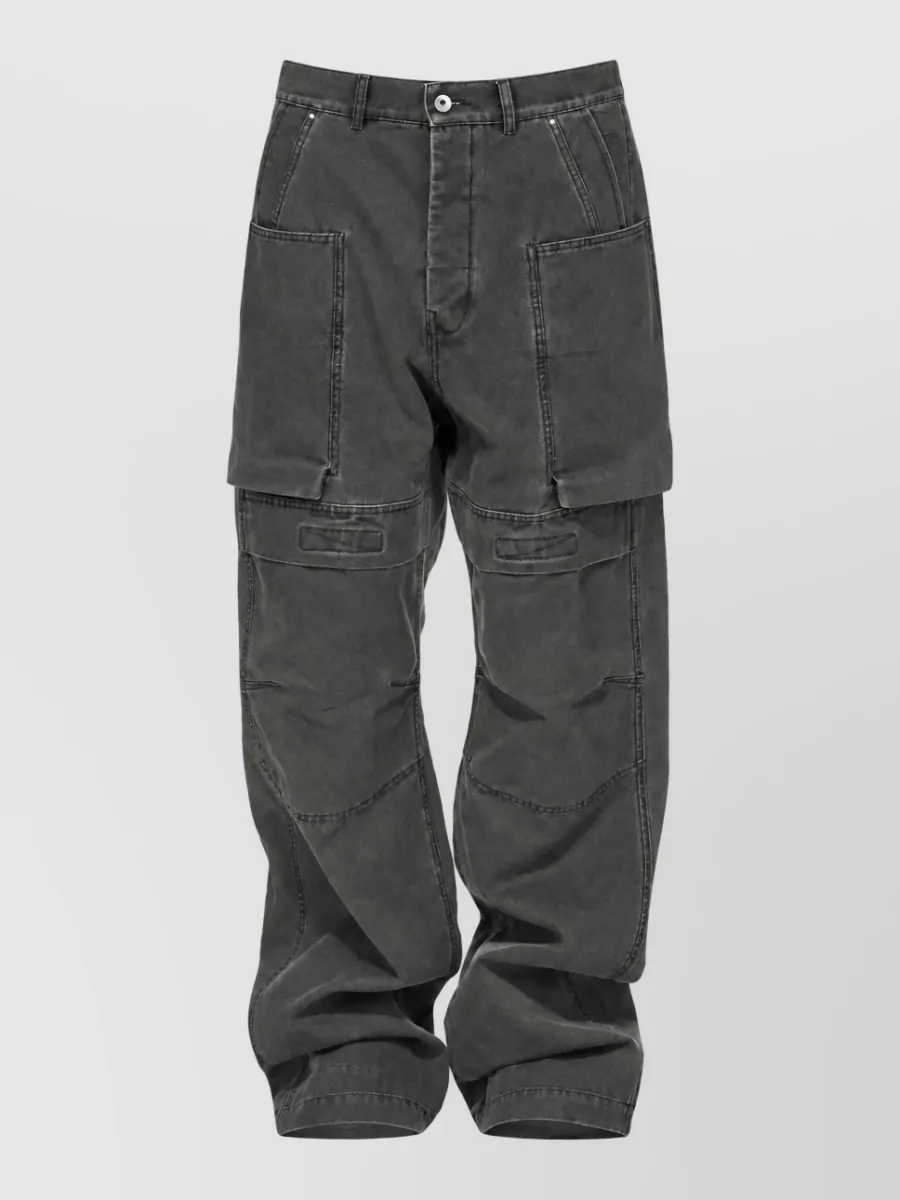 Rick Owens cotton cargo trousers