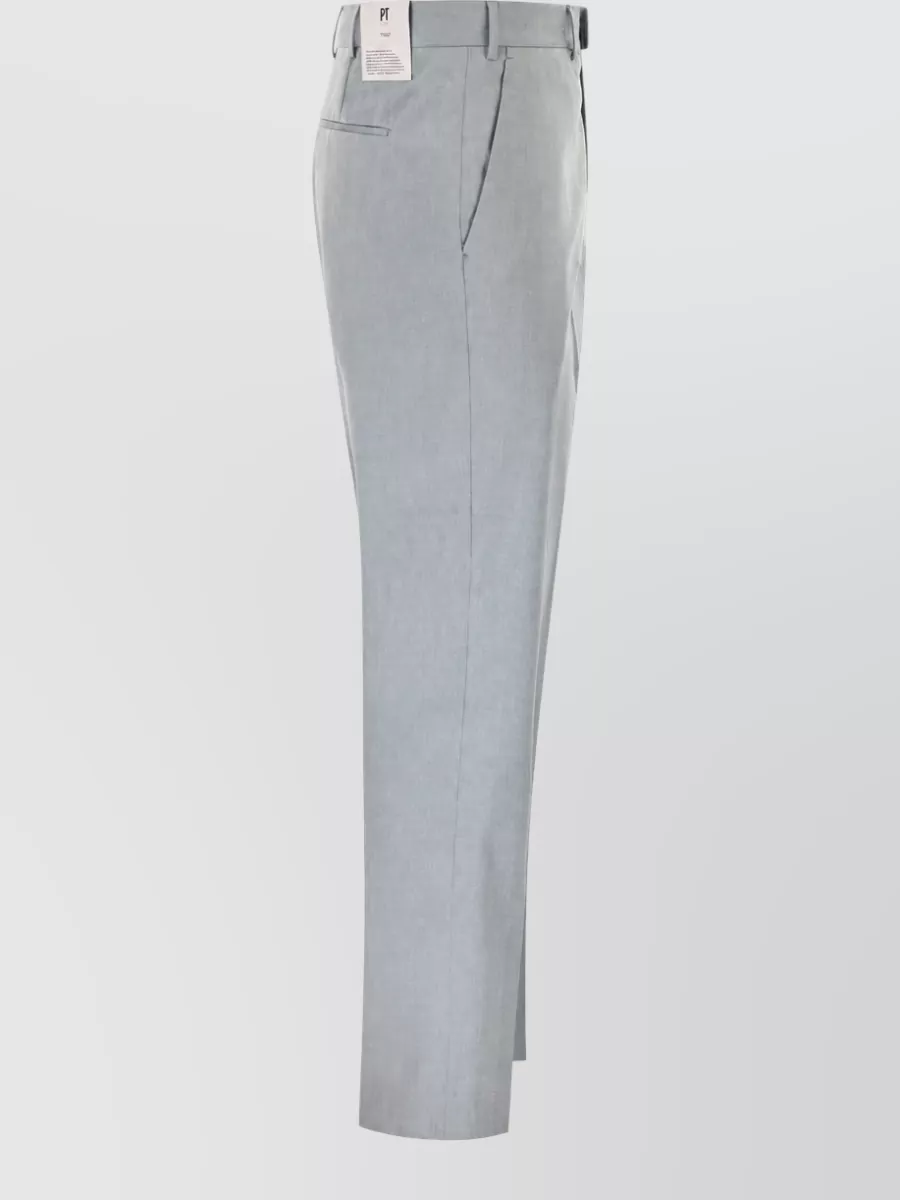 Pt Torino Cotton Wool Tailored Trousers
