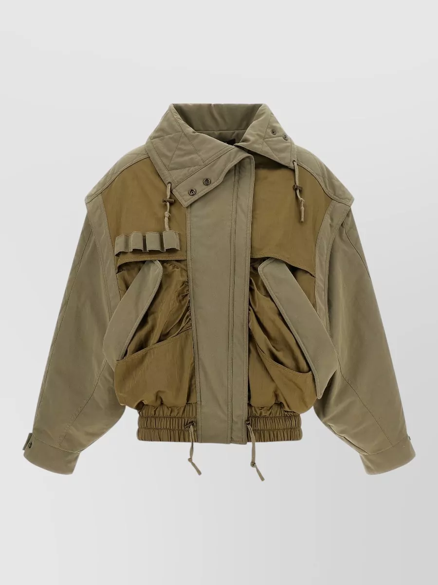 Balmain quilted utility bomber jacket