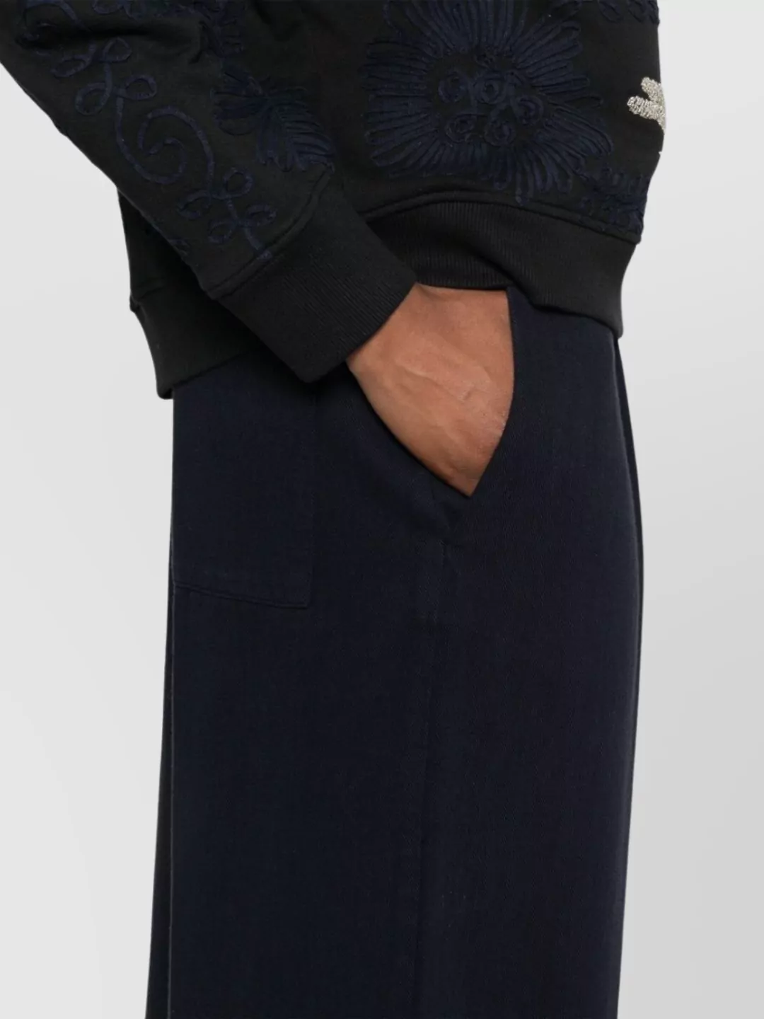 Forte Forte Flared Wide Leg Cotton Trousers With Pockets