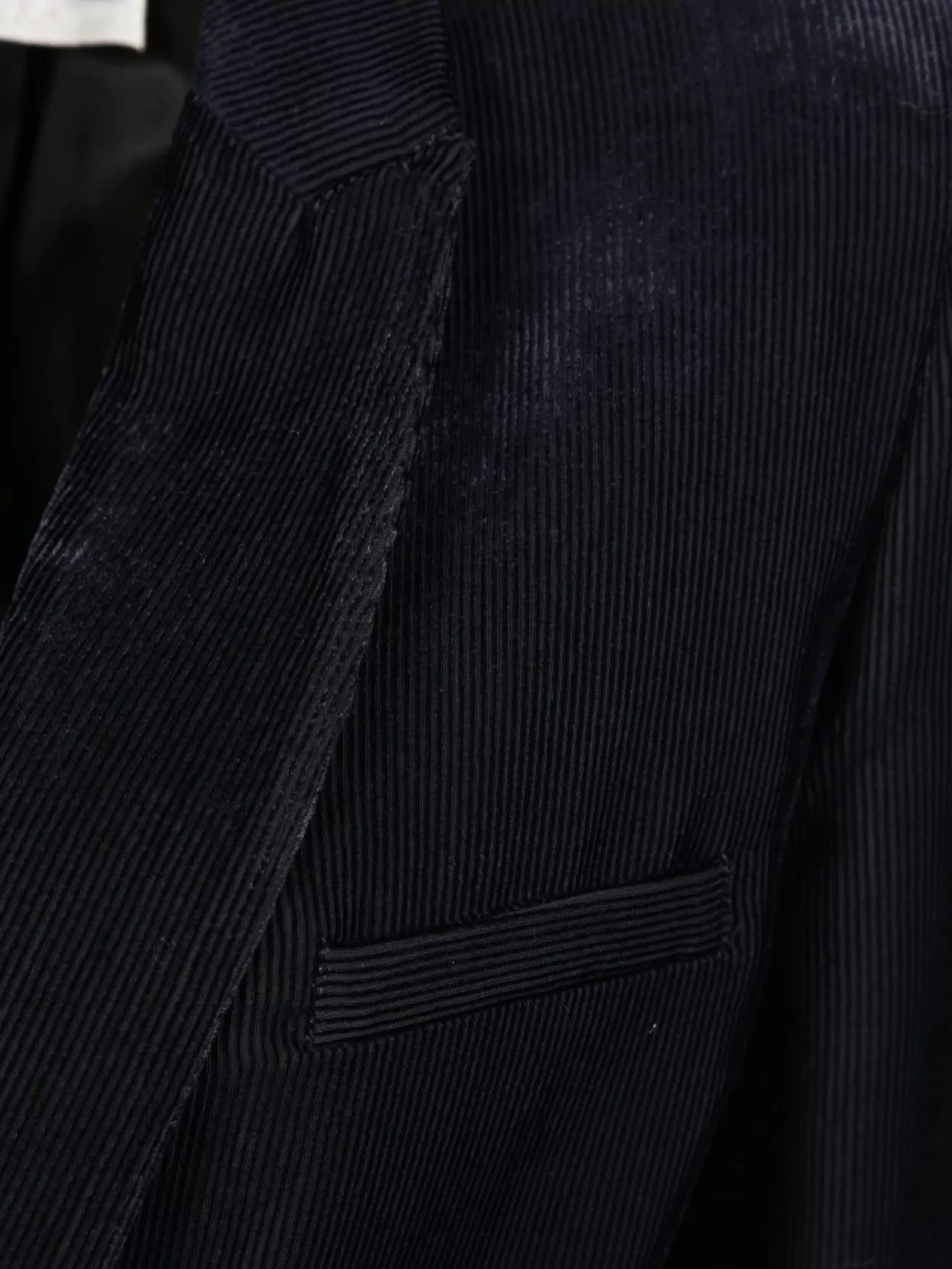 Forte Forte Velvet Blazer With Notched Lapel And Front Pockets In Black