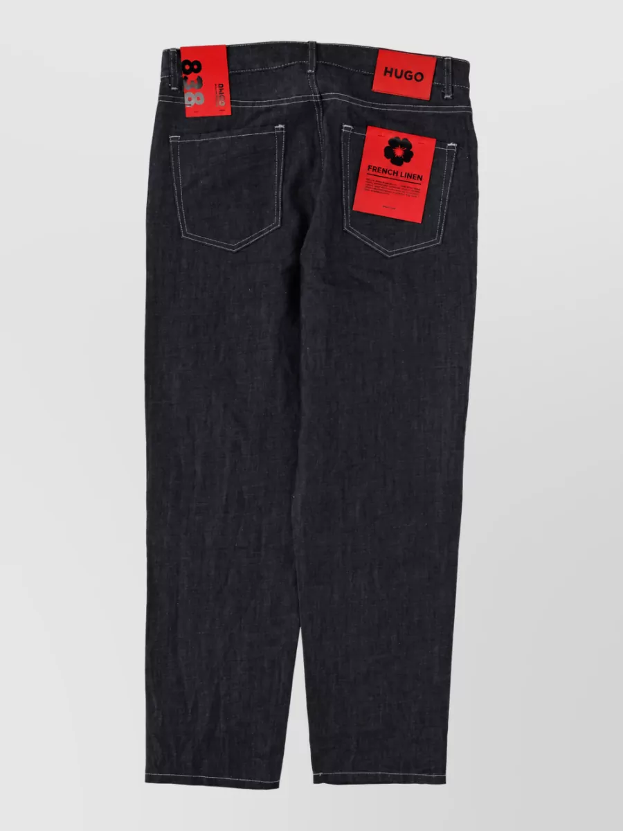 Hugo Denim Straight-Leg Trousers