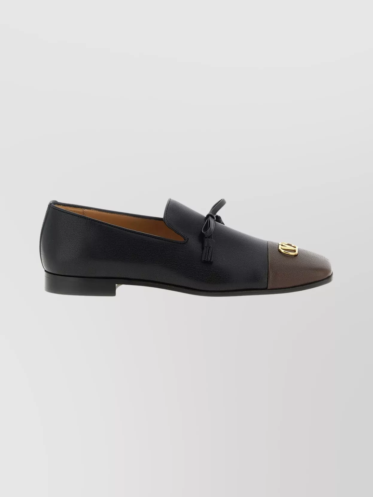 Valentino Garavani Two-Tone Tassel Loafers Square Toe