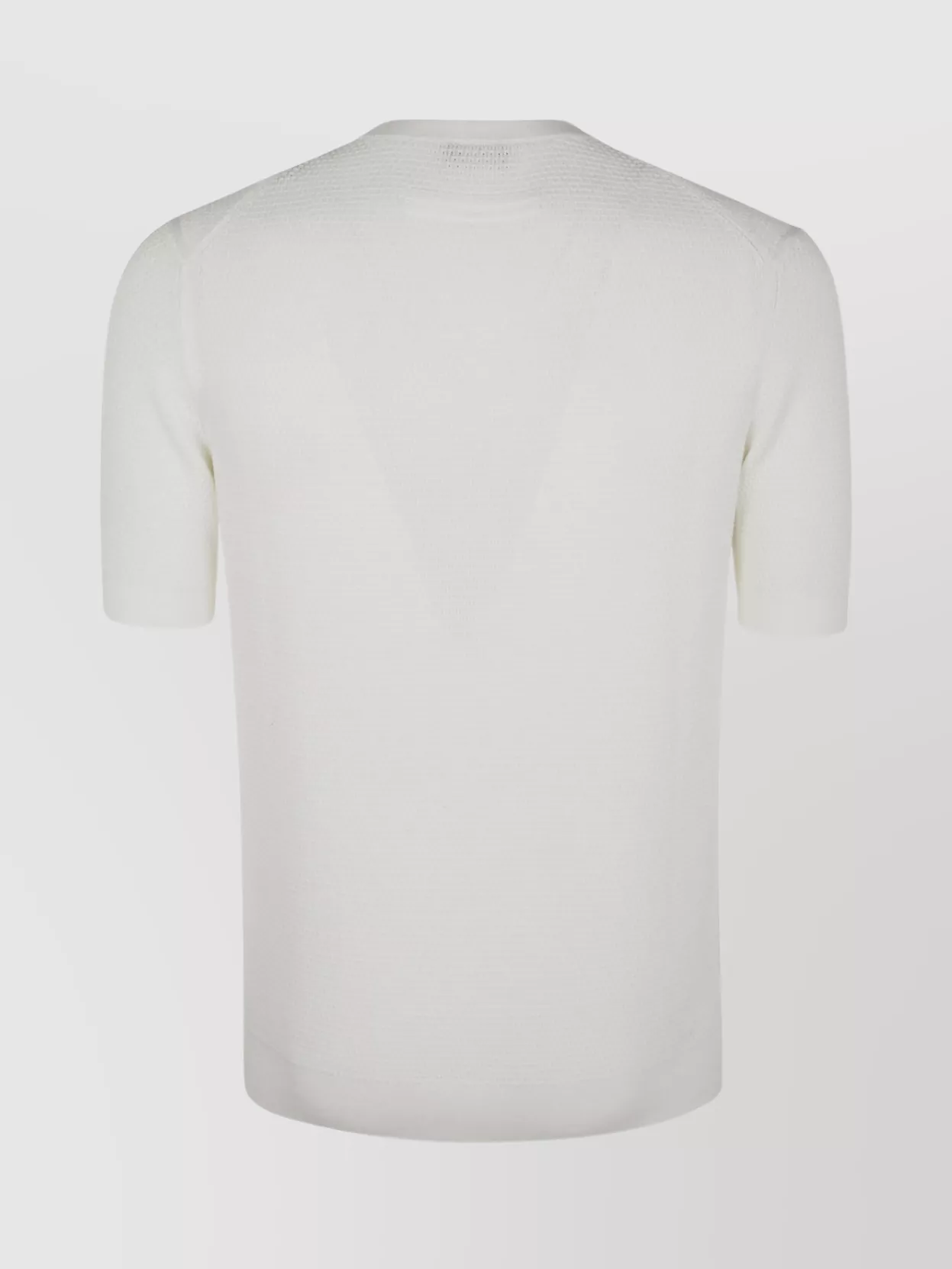 Zegna Textured Cotton Crew Neck T-Shirt