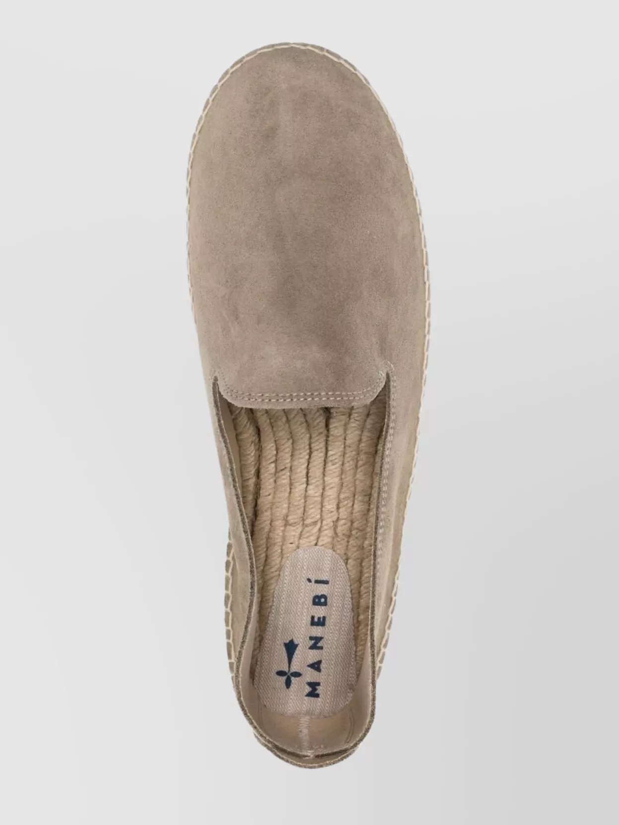 Manebi Suede Round Toe Jute Sole Espadrilles