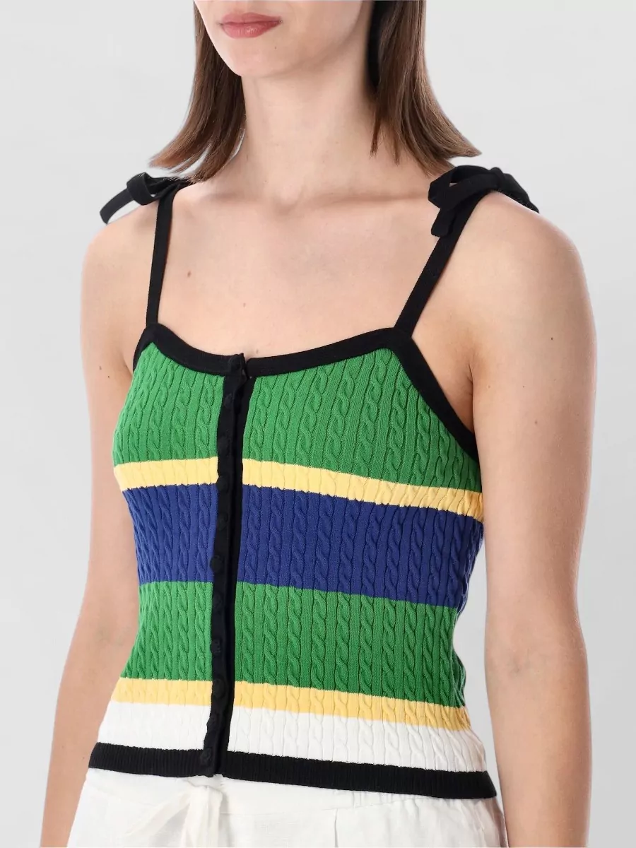 Polo Ralph Lauren Cotton Slim-Fit Cable-Knit Tank Top