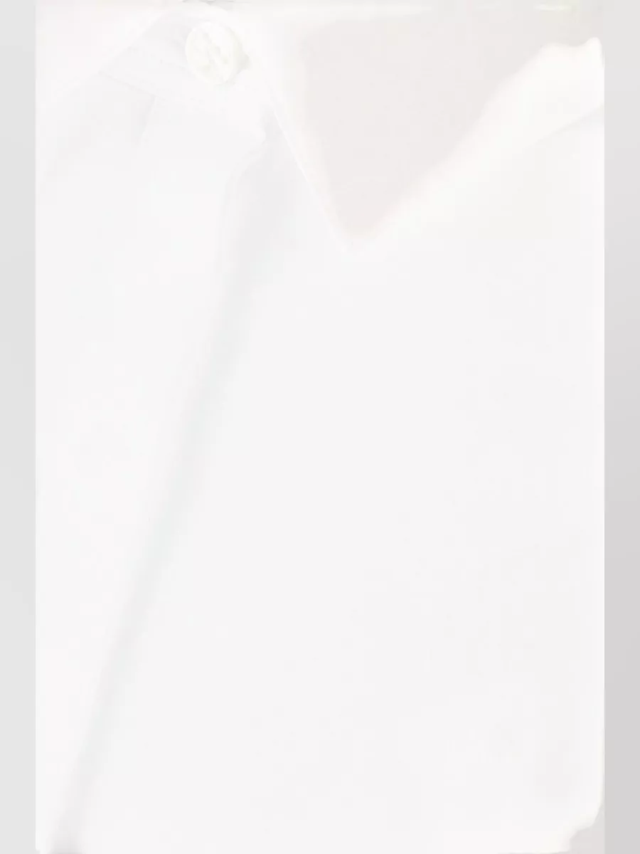 Alaïa Cotton Poplin Asymmetric Long-Sleeve Midi Shirt Dress
