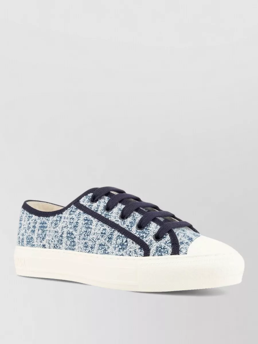 Christian Dior leather lace-up sneakers