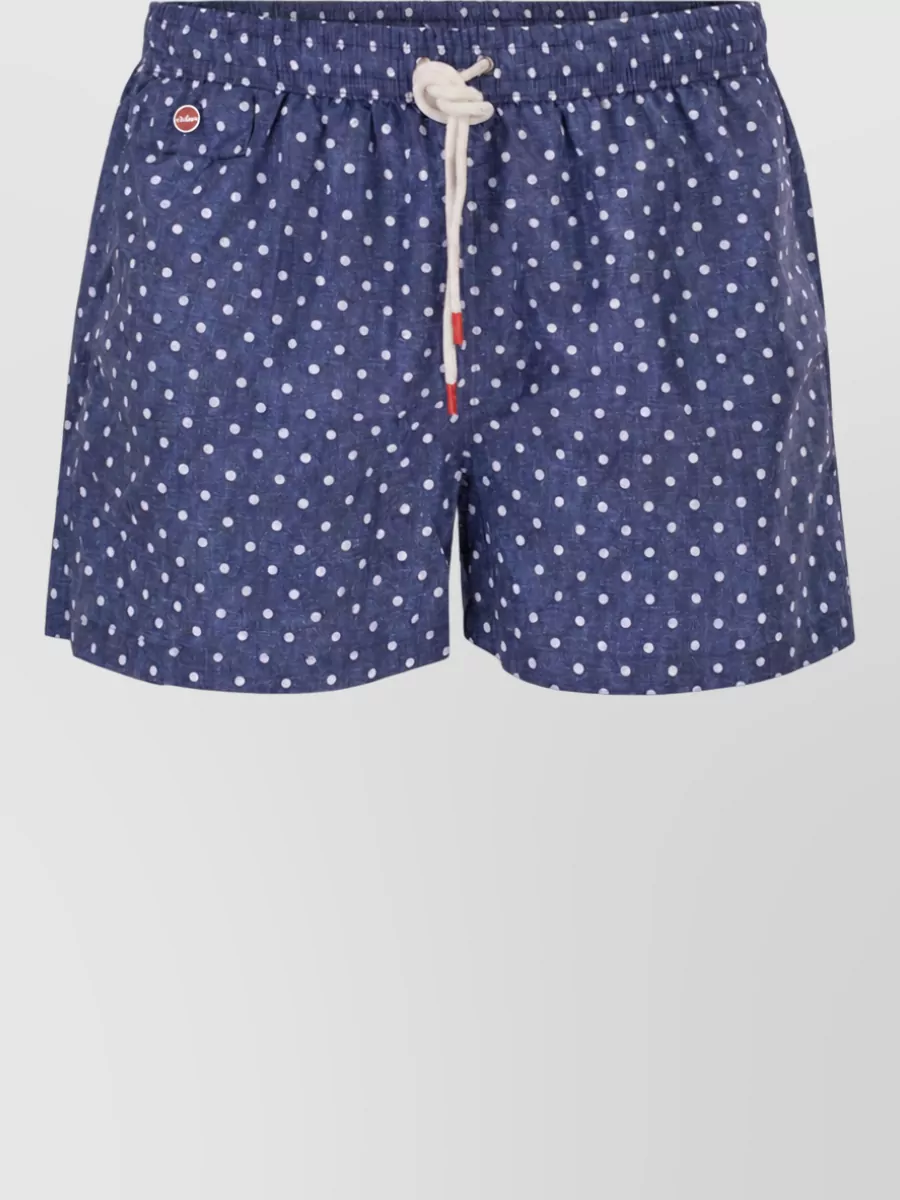 Kiton Patterned Swim Bermuda Shorts
