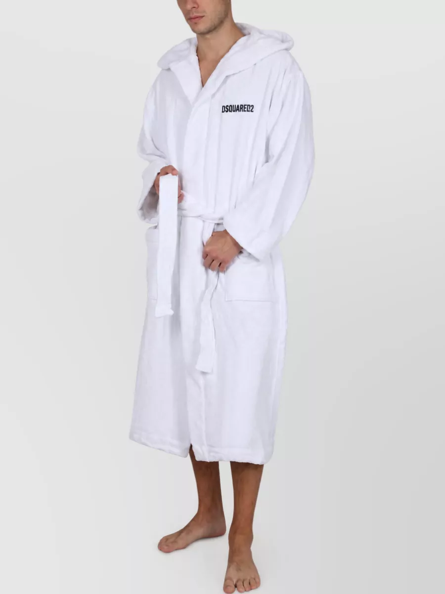 Dsquared2 Cotton Logo Bathrobe