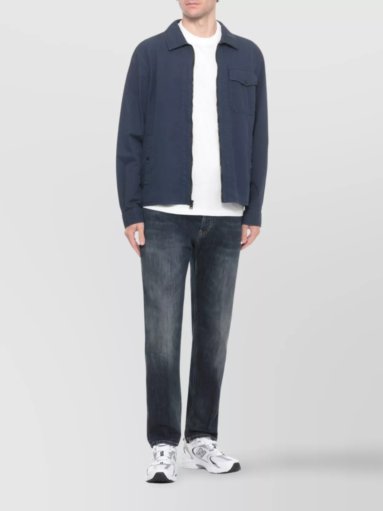 Dondup Straight Cut Five-Pocket Denim Trousers