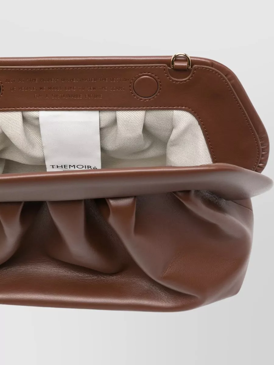 Themoiré Bios Leather Clutch Bag