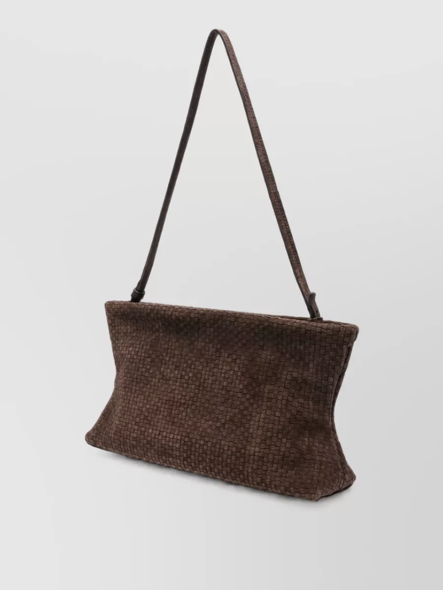 Marsell leather braided shoulder bag