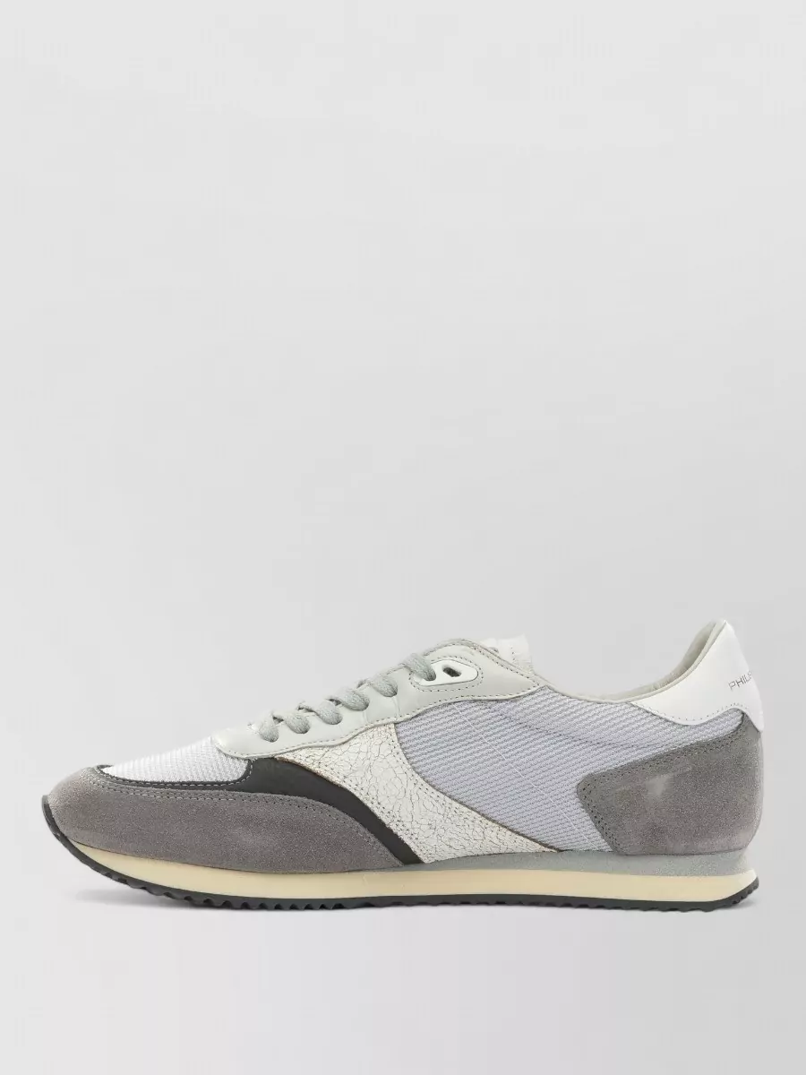 Philippe Model Sneakers Slip On Suede Mesh Rubber Sole