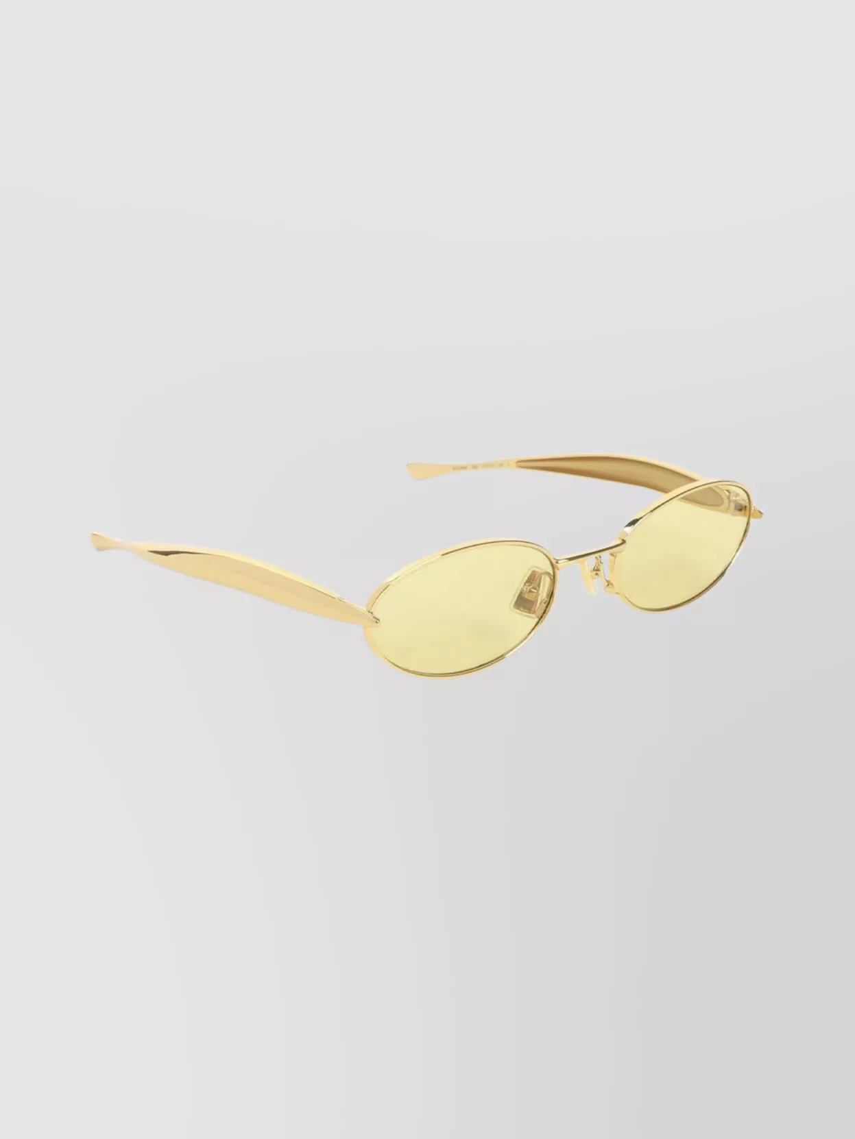 Bottega Veneta Metal Round Frame Sunglasses With Fish Temples