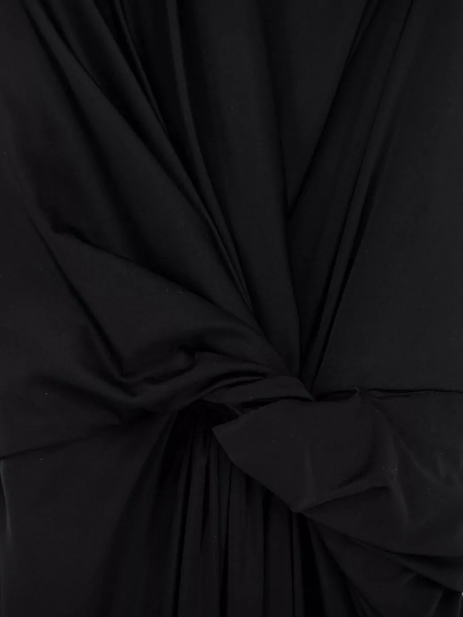 Balenciaga Long Dress High Neck One Shoulder