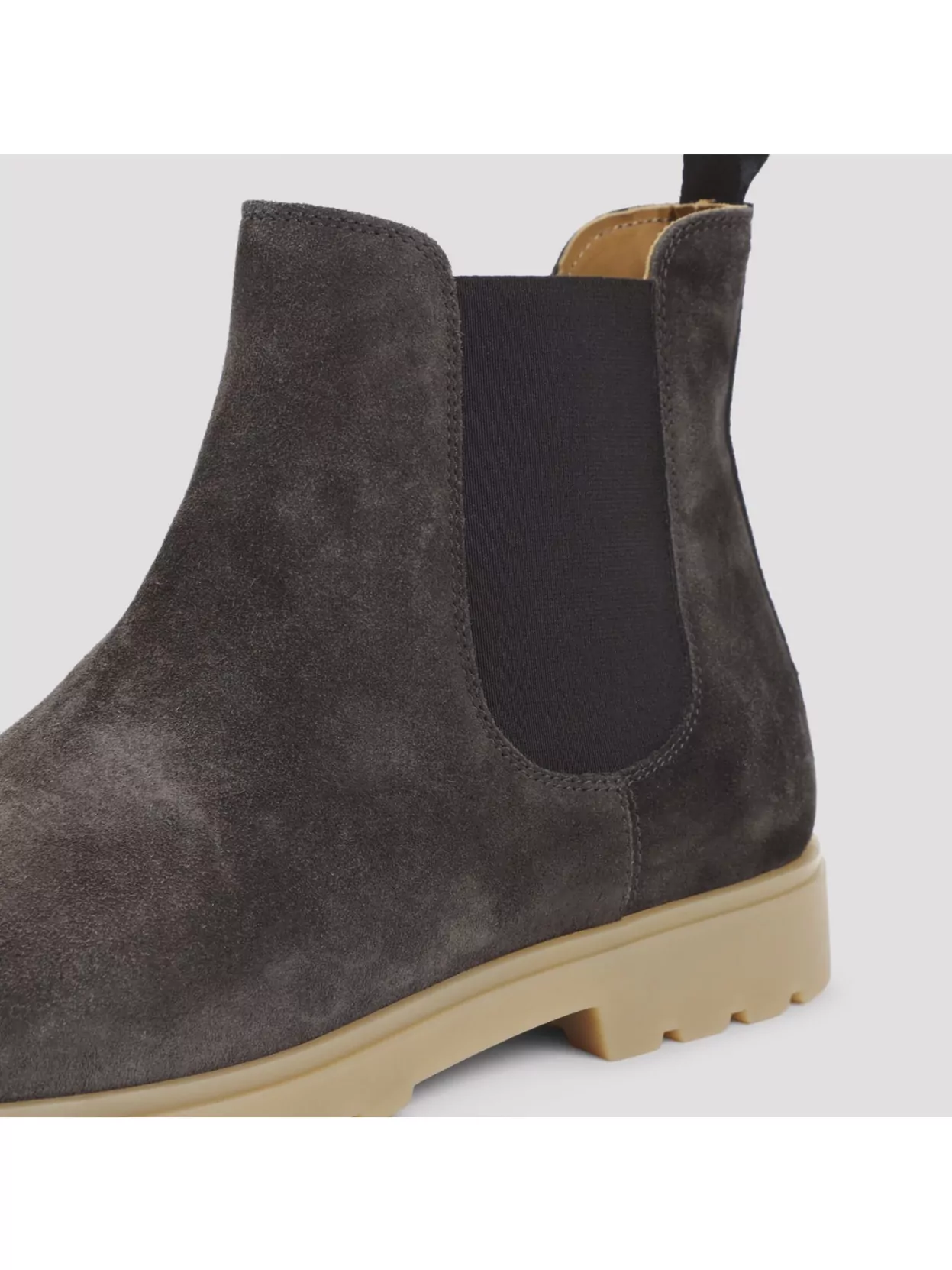 Kiton Round Toe Suede Finish Ankle Boot