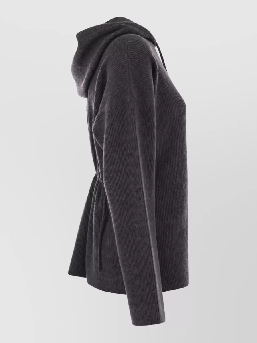 Fabiana Filippi Ribbed Hooded Sweater