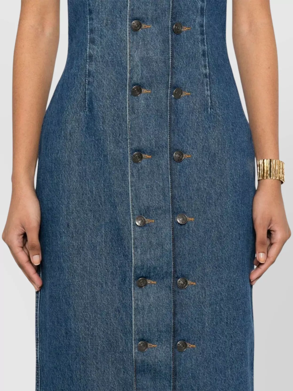 Rotate Denim Dress Button Down