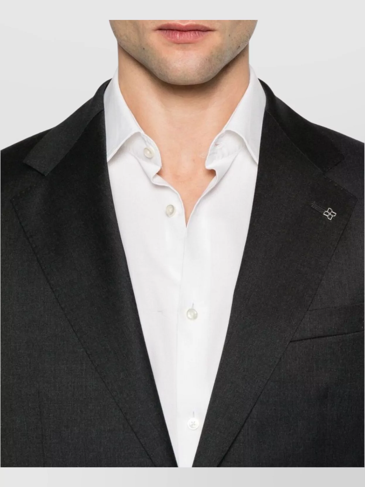 Tagliatore Suit Featuring Brooch Detail