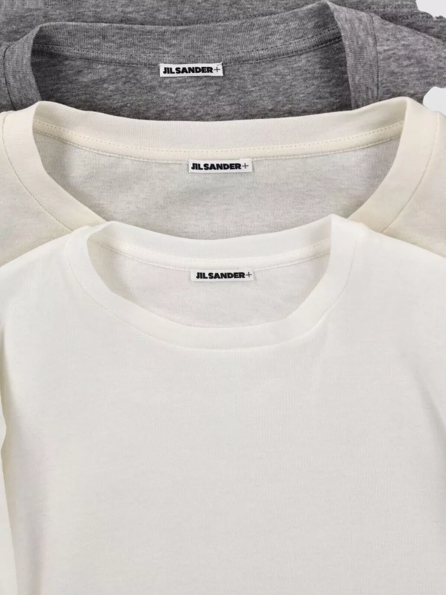Jil Sander Long Sleeve Crew Neck Plain Top