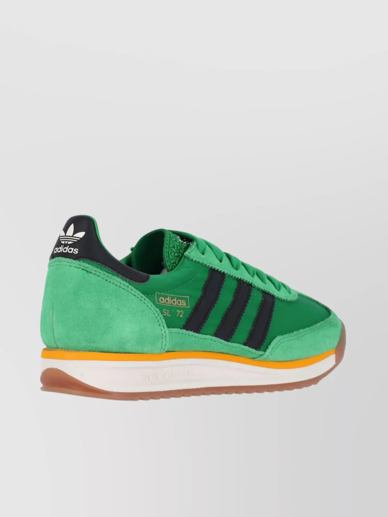 Adidas Low Top Sneakers Green Suede Upper