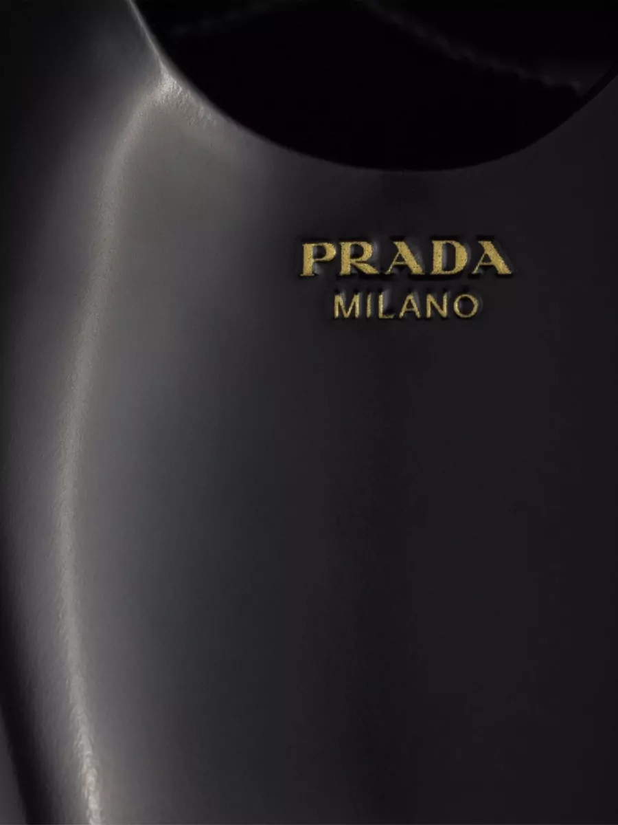 Prada Leather Mary Jane Ballerina Shoes