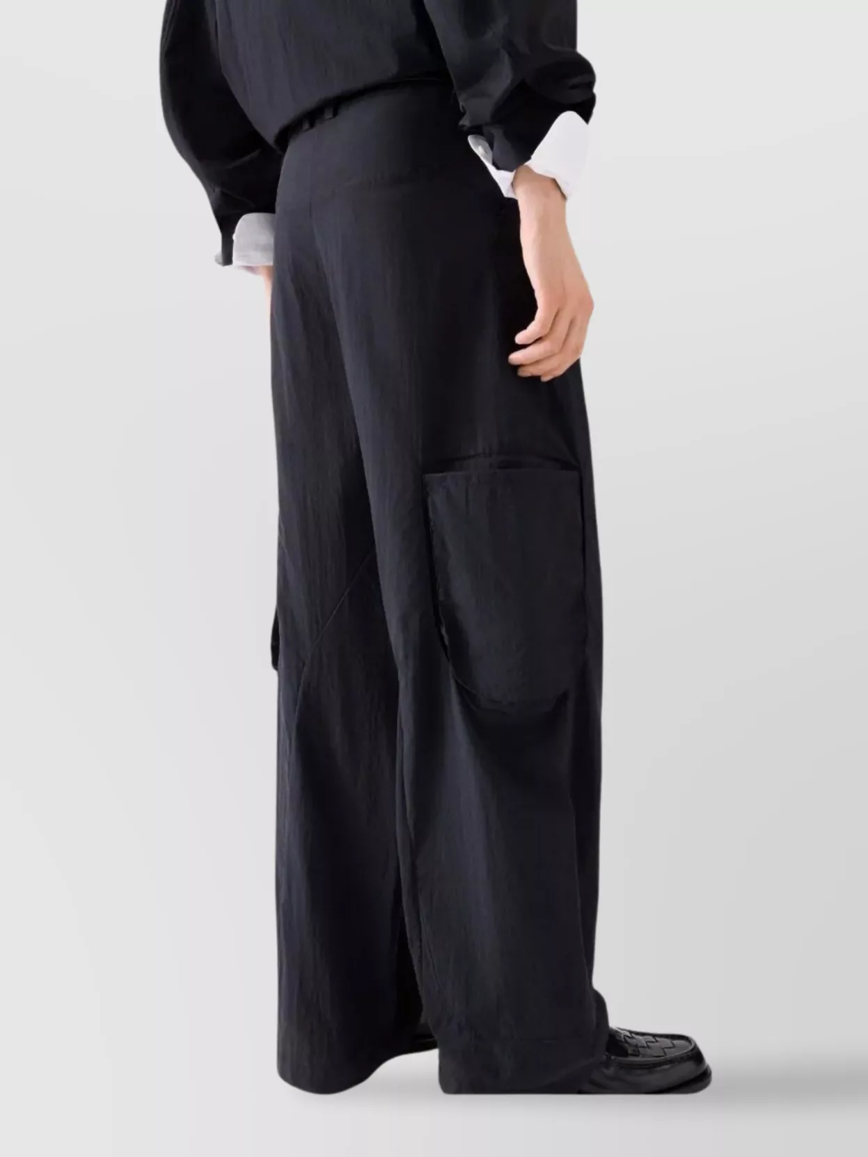 Jacquemus Molino Cargo High Waist Wide Leg Trousers
