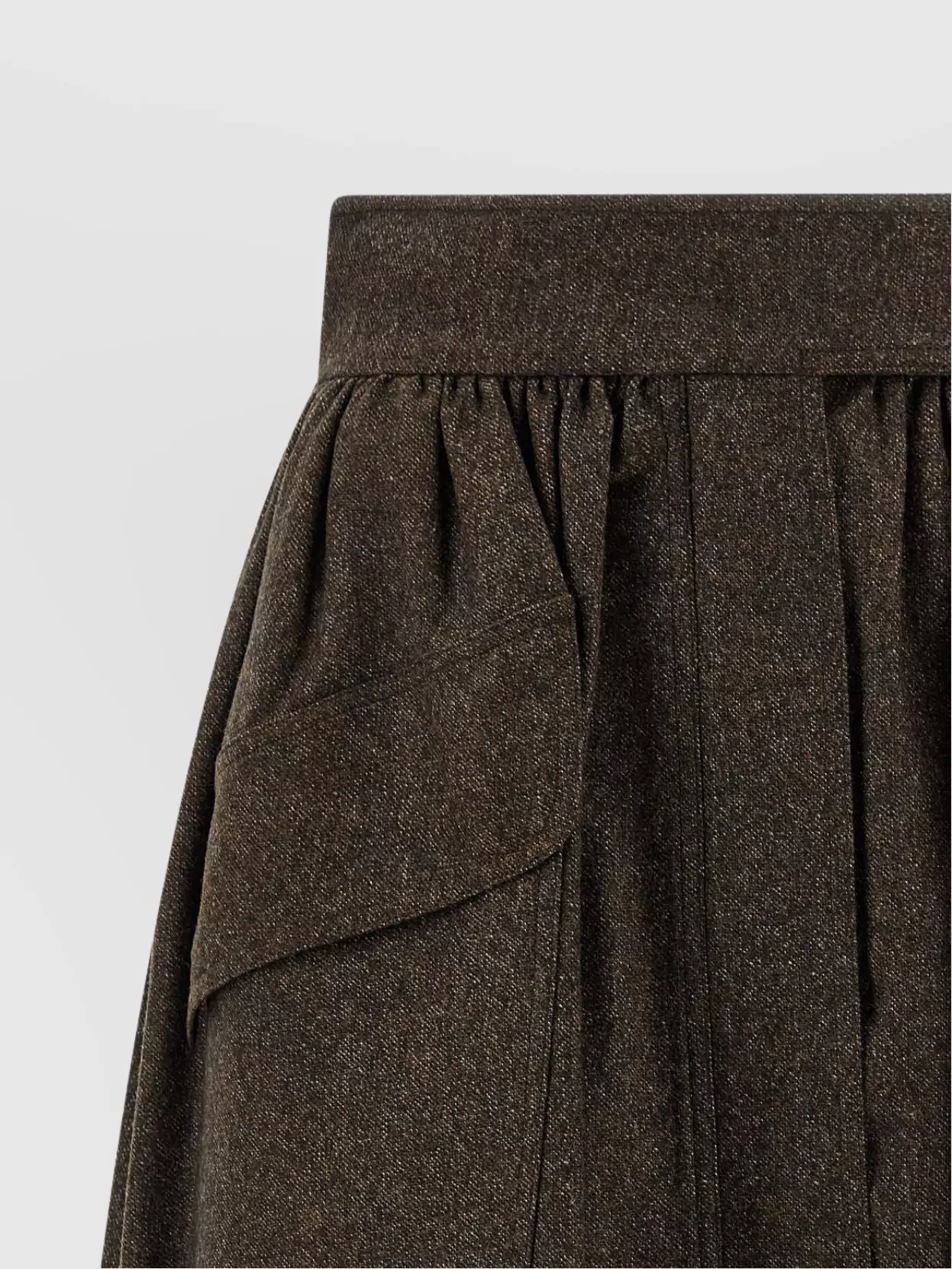 Max Mara High-Waisted Pleated Skirt Pockets