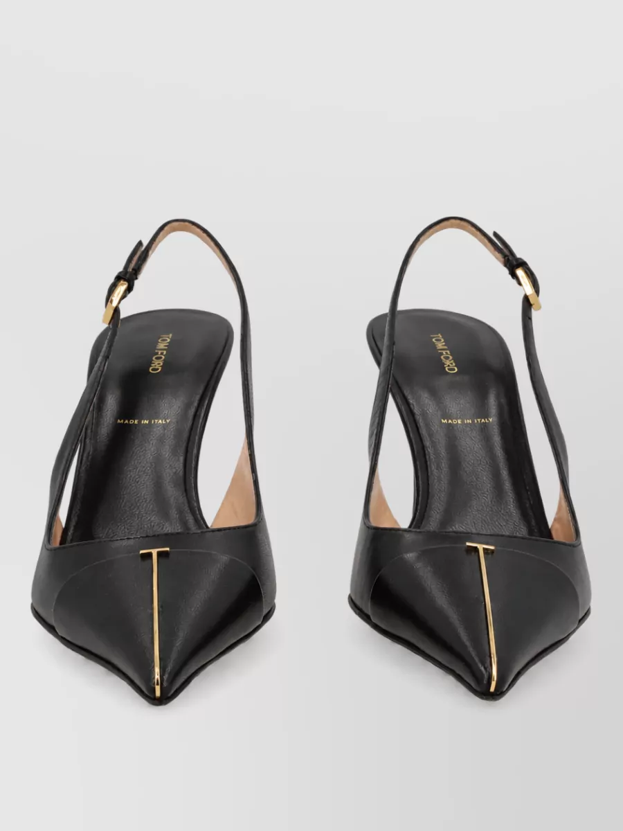 Tom Ford leather slingback pumps
