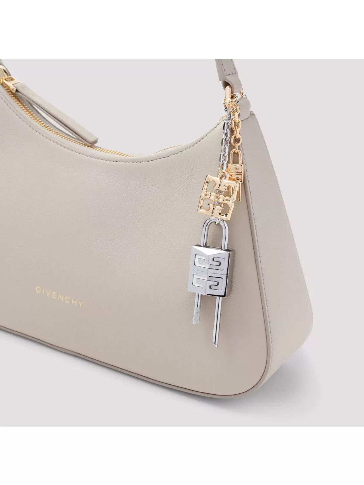 Givenchy Lucky Lock Bag With Adjustable Shoulder Strap In Neutrals