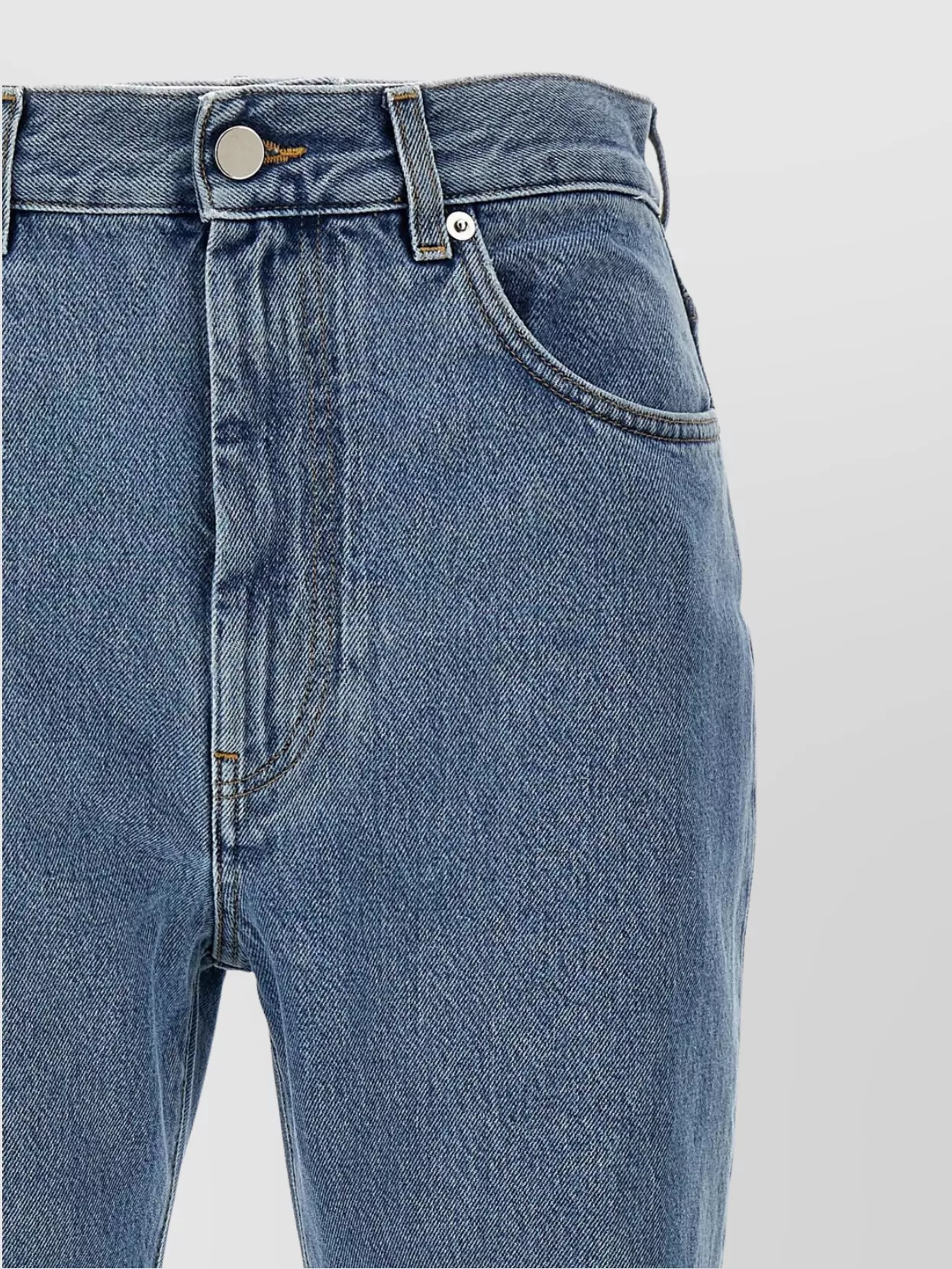 Loulou Studio Stitched Belt Loops Five-Pocket Trousers