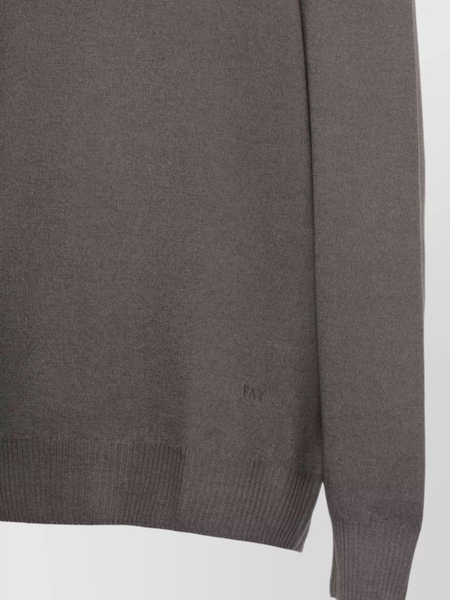 Fay Wool Crew Neck Sweater Long Sleeves