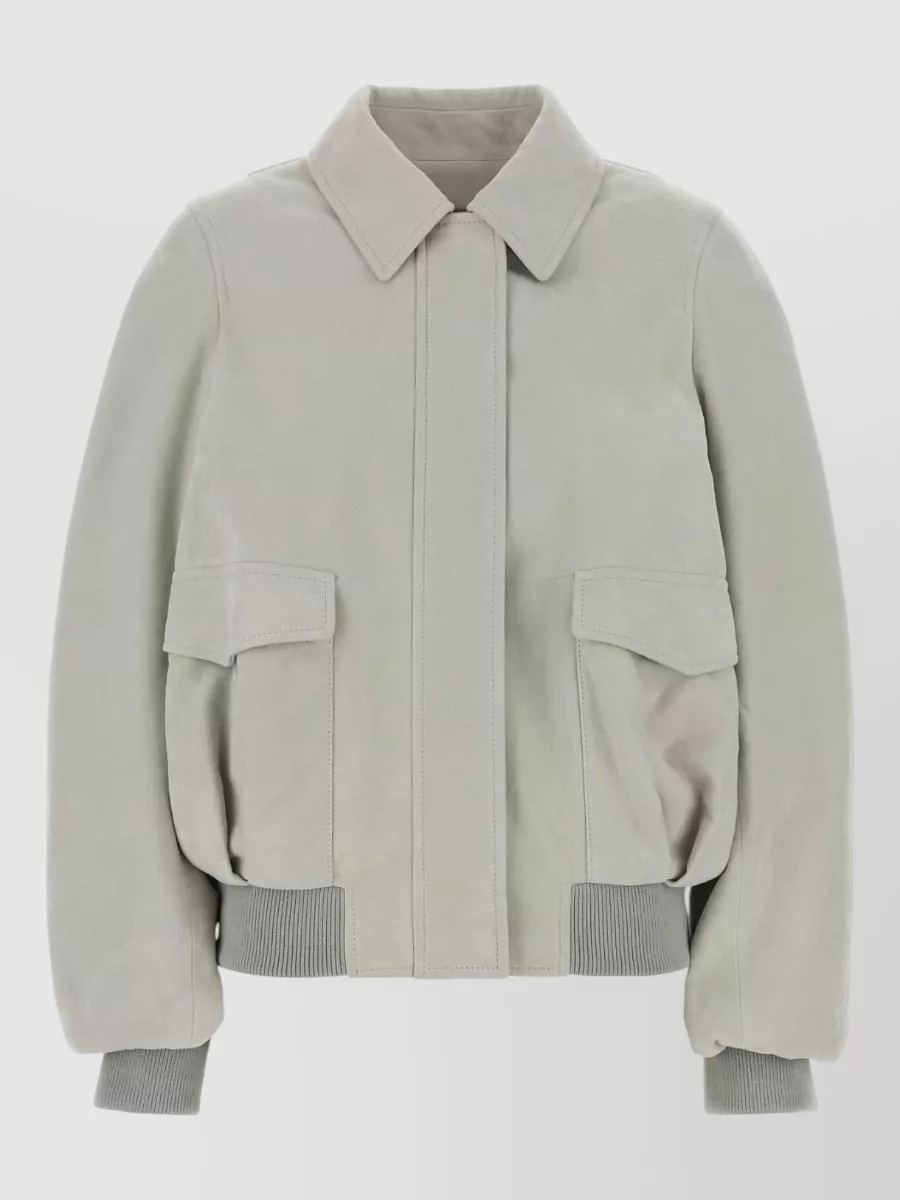 Loewe suede single-breasted coat