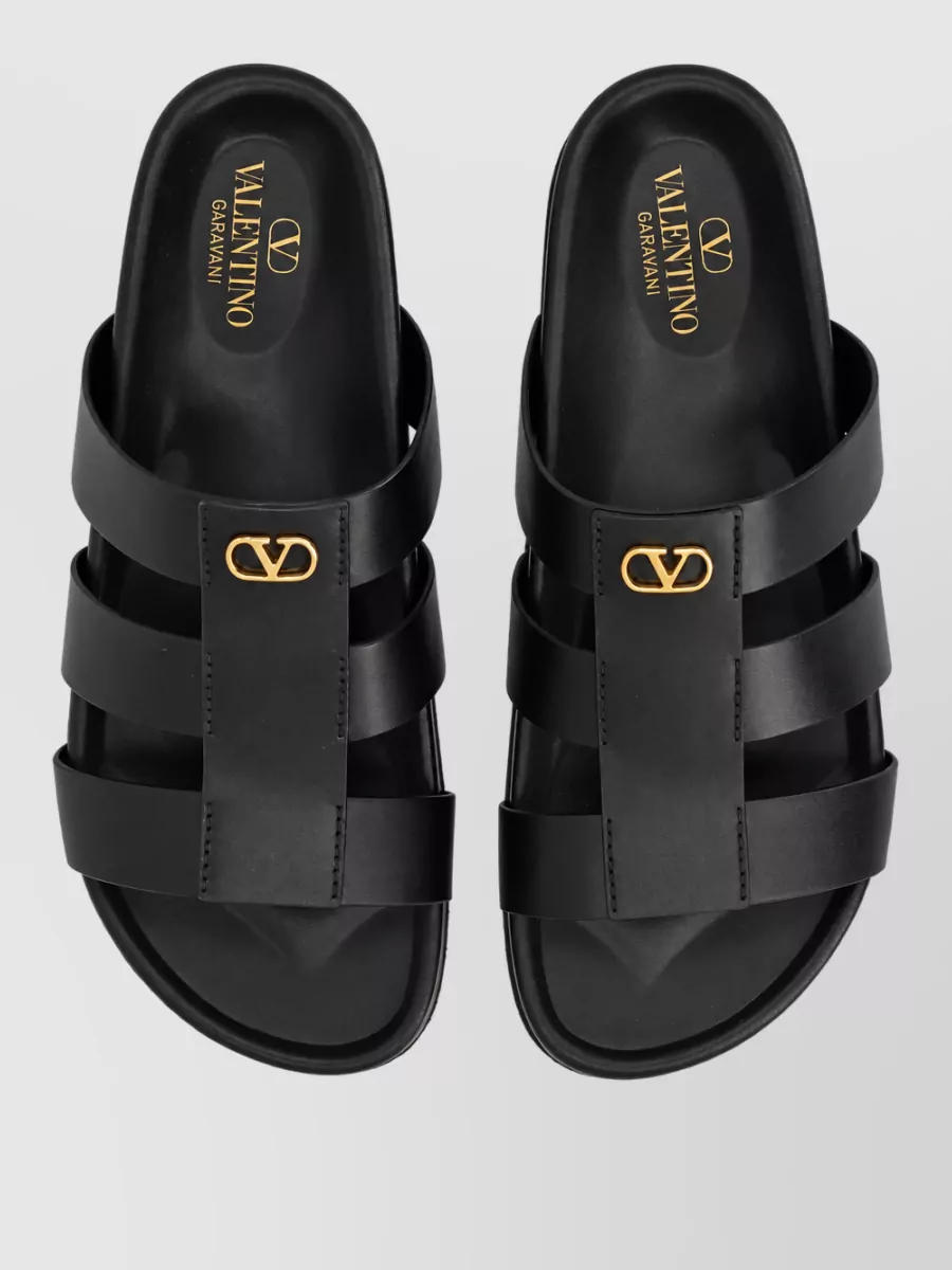 Valentino Garavani Leather Slide Sandals