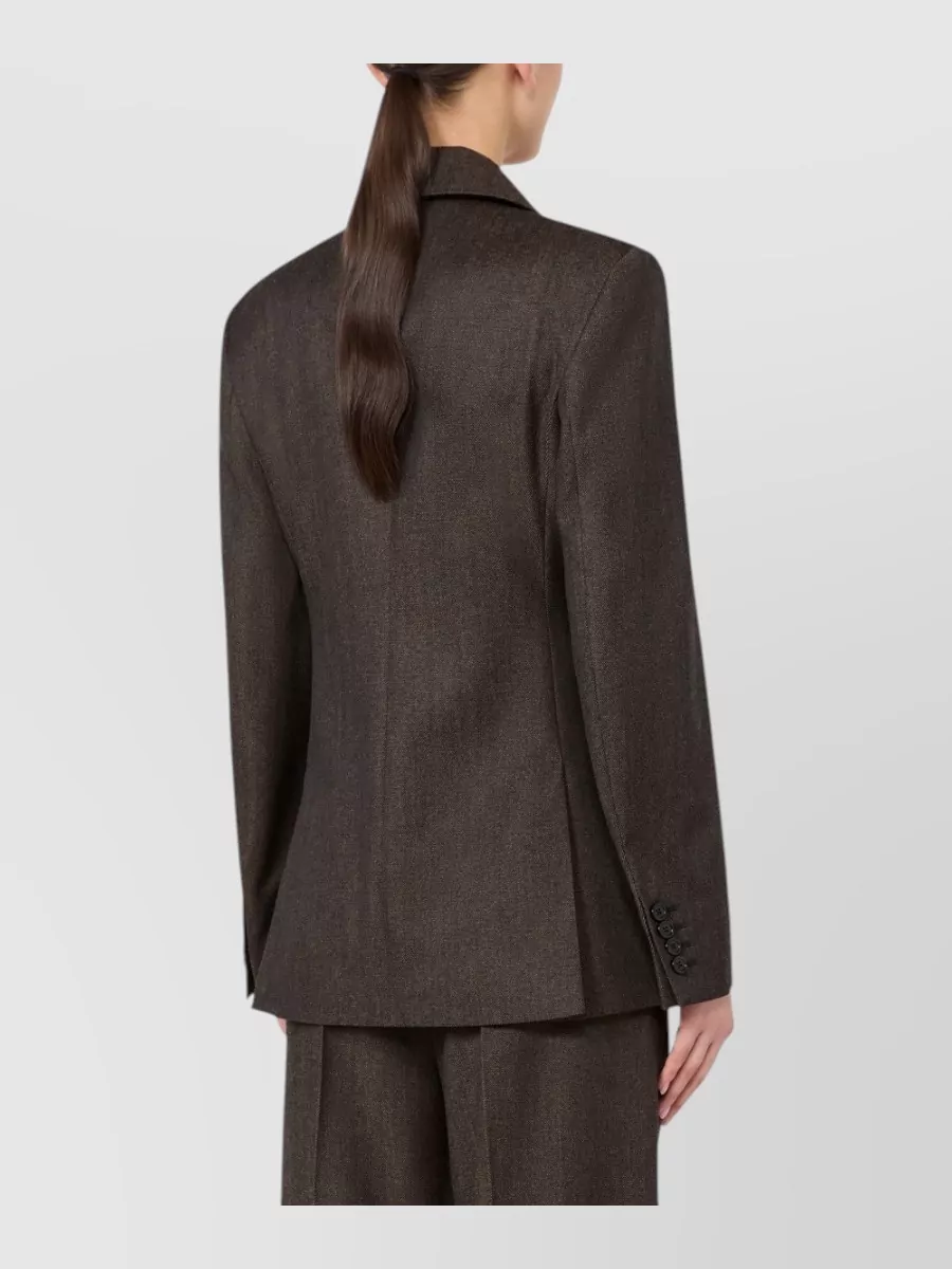 Max Mara Virgin Wool Slim-Fit Double-Breasted Blazer