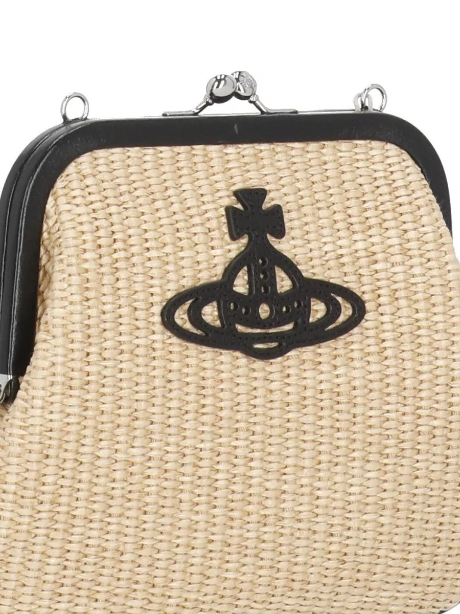 Vivienne Westwood Vivienne Raffia Clutch Bag