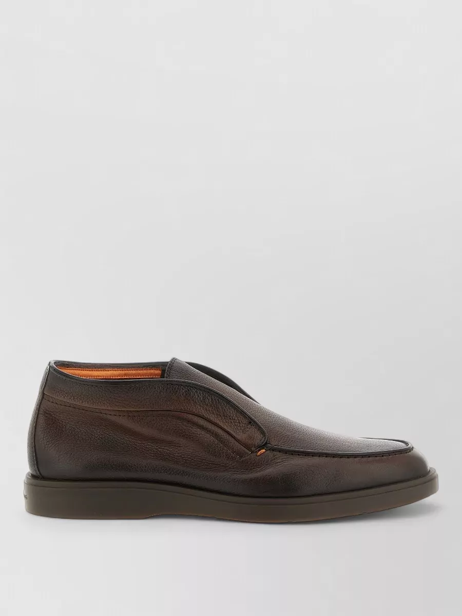 Santoni Leather Ankle Boots