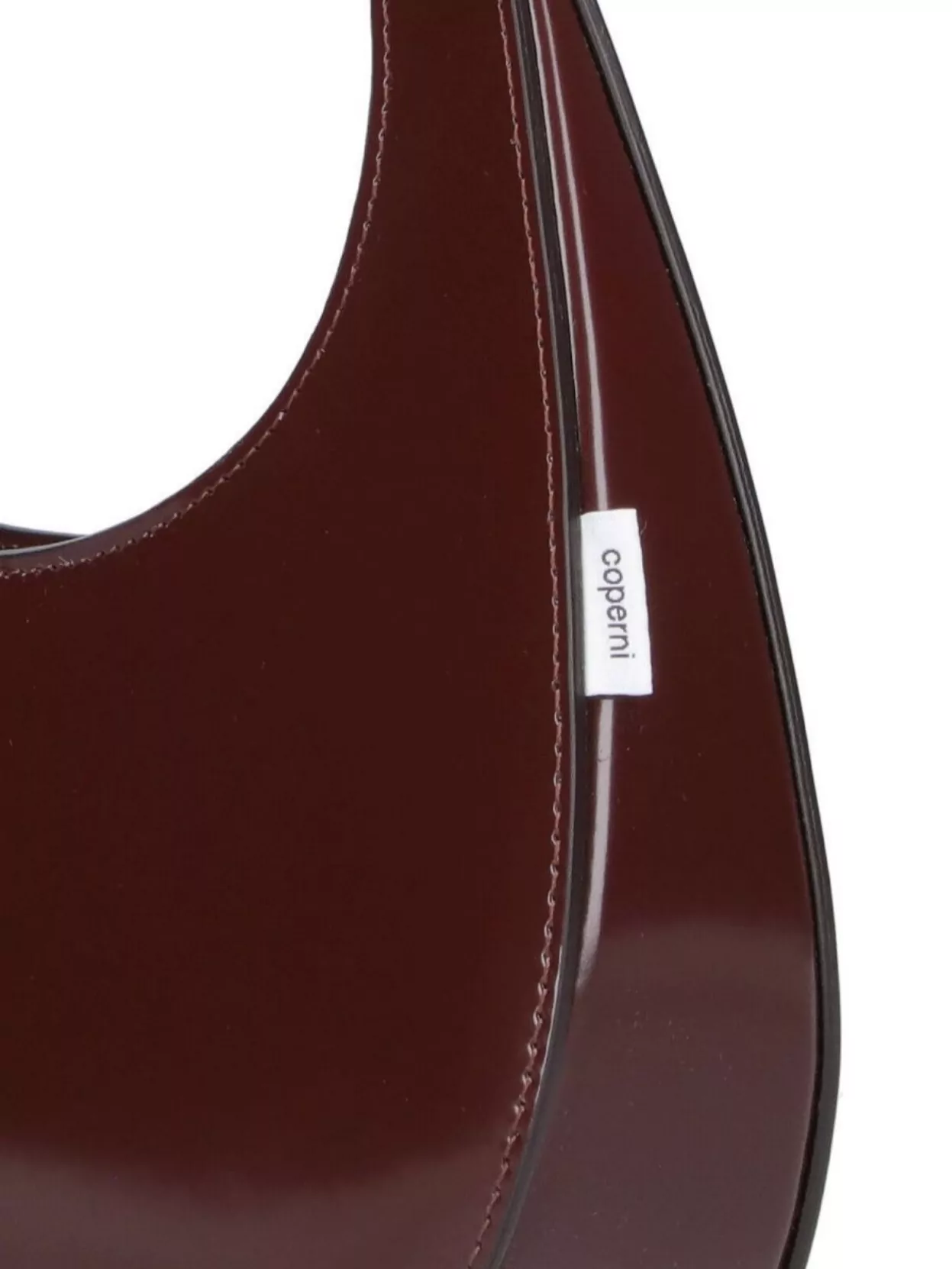 Coperni Curved Glossy Top Handle Shoulder Bag