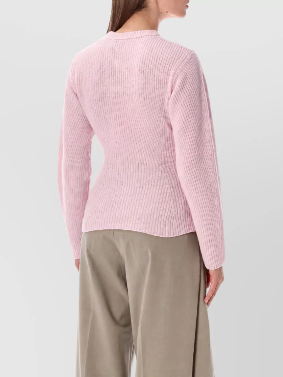 Thelatest Wool Ribbed Crew-Neck Sweater
