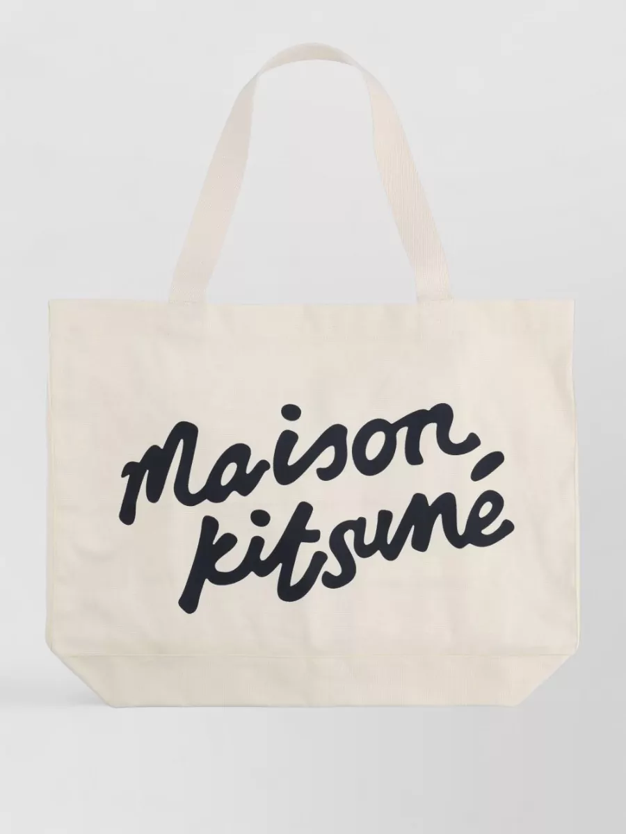 Maison Kitsuné canvas tote bag