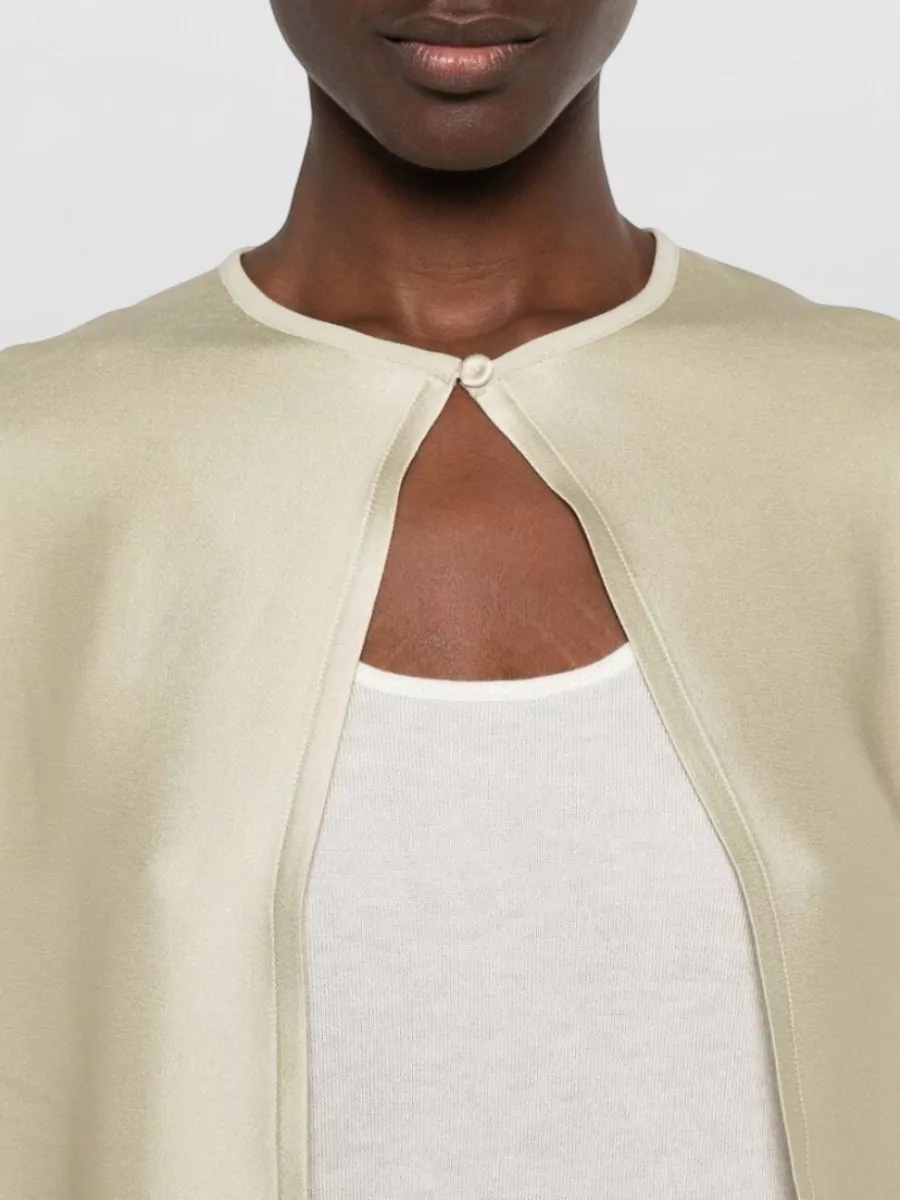 Forte Forte Satin Short-Sleeve Cape Jacket