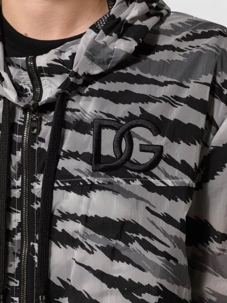 Dolce&Gabbana Camouflage Hooded Jacket
