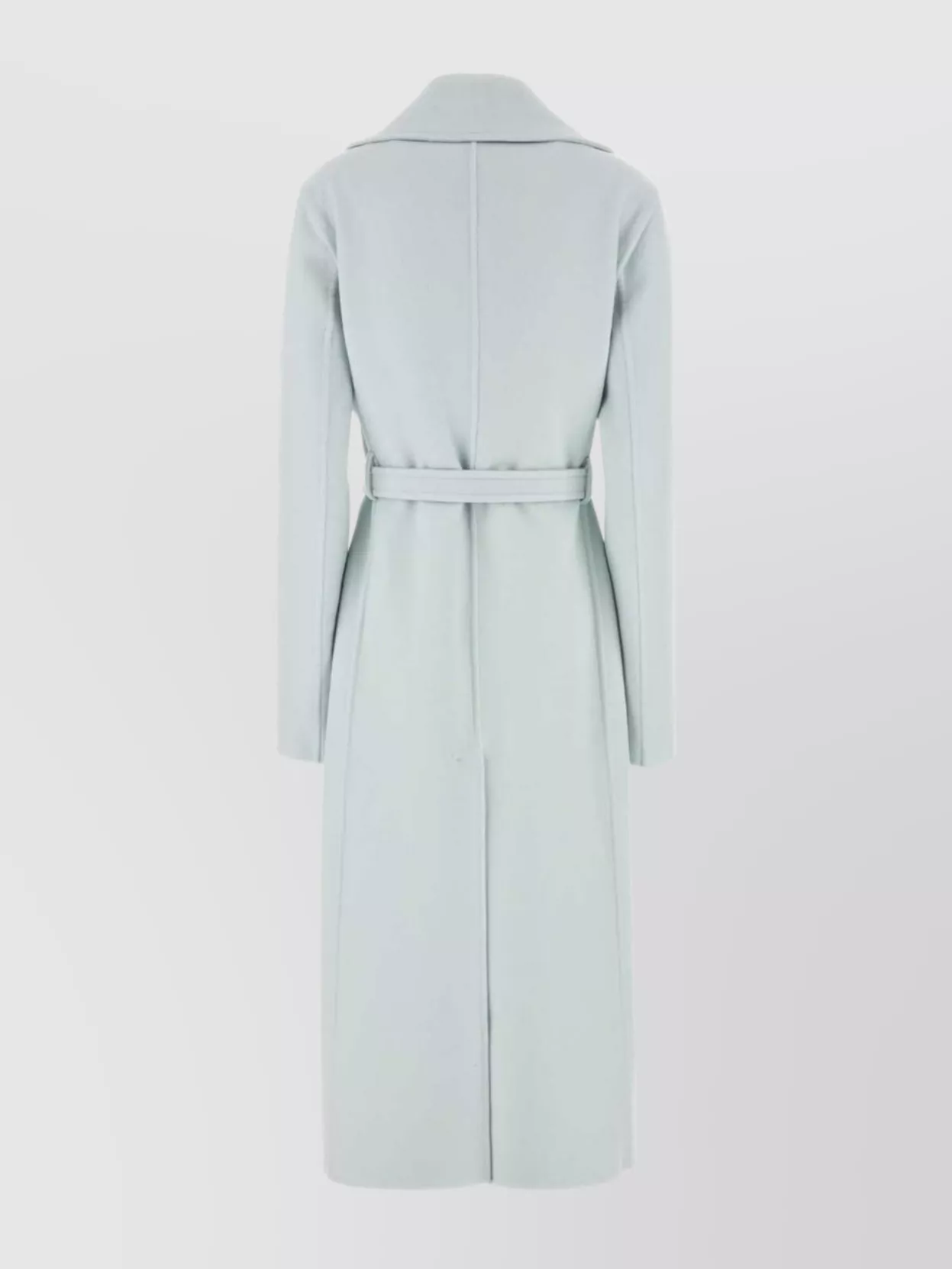 Jil Sander Cashmere Coat Belted Waist In Green