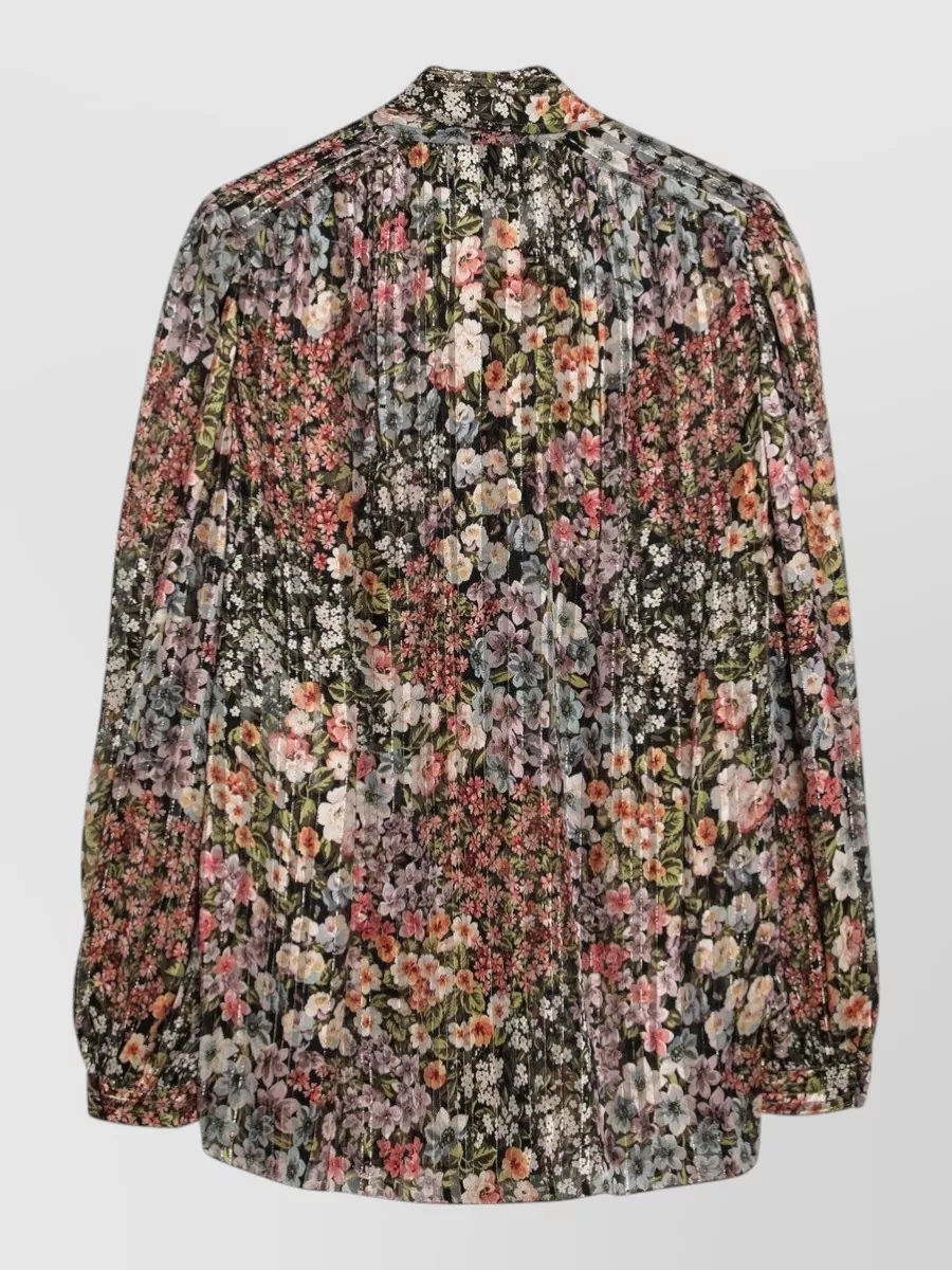 Valentino Garavani Floral Print Silk Blouse