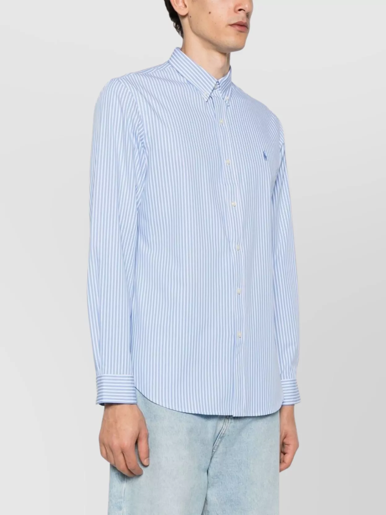Ralph Lauren Logo Shirt Box-Pleat Detail