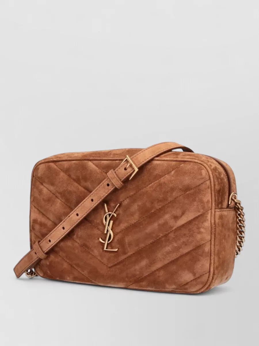 Saint Laurent Loulou Suede Cross-Body Bag