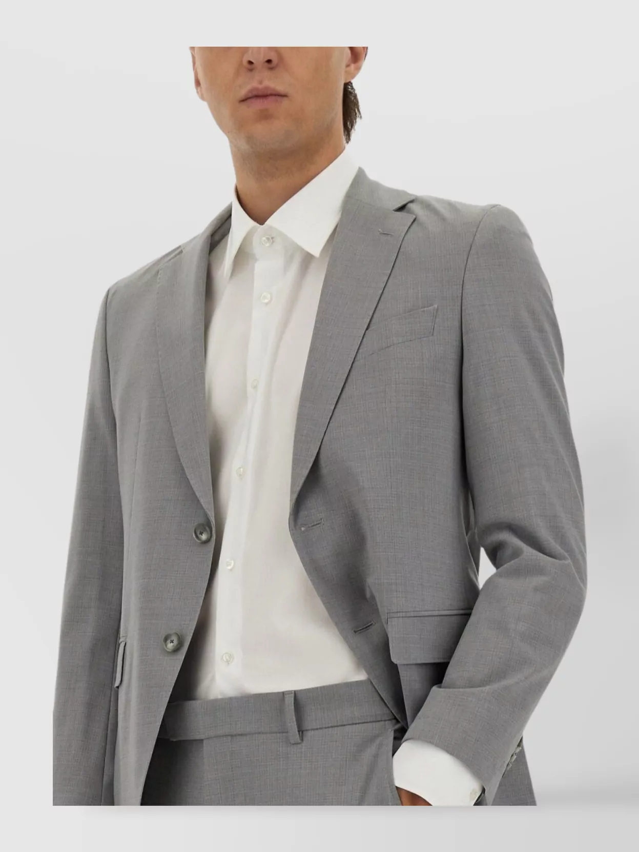 Boss Tailored Suit With Chest Pocket And Flap Pockets